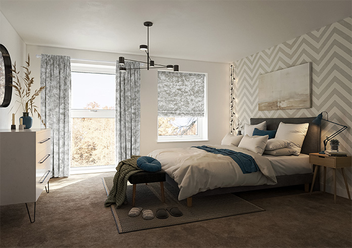 Cyrus Crushed Velvet, Shimmer - Made to Measure Curtains - Image 8